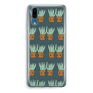 CaseCompany Sansevieria: Huawei P20 Transparant Hoesje