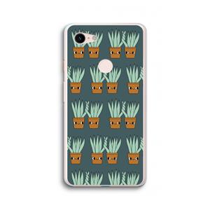 CaseCompany Sansevieria: Google Pixel 3 XL Transparant Hoesje