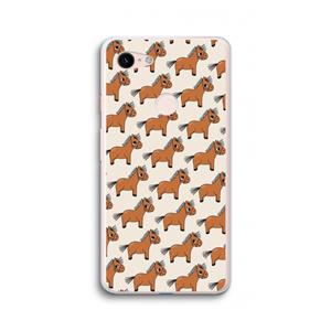 CaseCompany Pony: Google Pixel 3 XL Transparant Hoesje