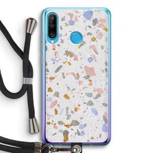 CaseCompany Terrazzo N°8: Huawei P30 Lite Transparant Hoesje met koord