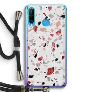 CaseCompany Terrazzo N°12: Huawei P30 Lite Transparant Hoesje met koord