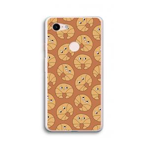 CaseCompany Croissant: Google Pixel 3 XL Transparant Hoesje
