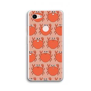 CaseCompany Krab: Google Pixel 3 XL Transparant Hoesje