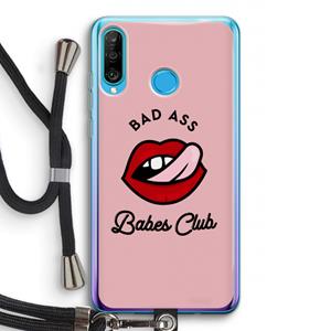 CaseCompany Badass Babes Club: Huawei P30 Lite Transparant Hoesje met koord