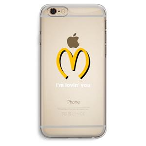 CaseCompany I'm lovin' you: iPhone 6 Plus / 6S Plus Transparant Hoesje