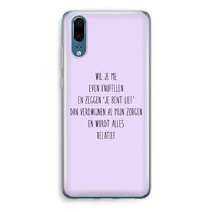 CaseCompany Relatief: Huawei P20 Transparant Hoesje