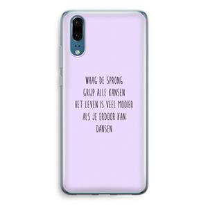 CaseCompany Sprong: Huawei P20 Transparant Hoesje