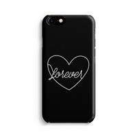 CaseCompany Forever heart black: Volledig Geprint iPhone 7 Hoesje