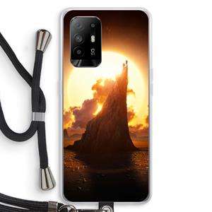 CaseCompany Children of the Sun: Oppo A95 5G Transparant Hoesje met koord