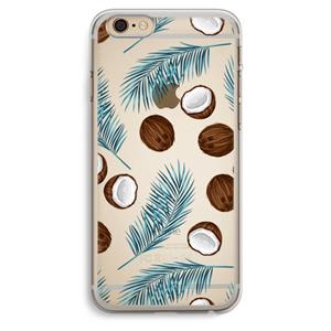 CaseCompany Kokosnoot roze: iPhone 6 Plus / 6S Plus Transparant Hoesje