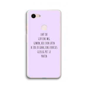 CaseCompany GSM: Google Pixel 3 XL Transparant Hoesje