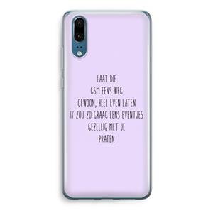 CaseCompany GSM: Huawei P20 Transparant Hoesje