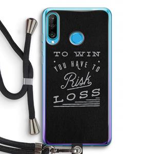 CaseCompany Risk loss: Huawei P30 Lite Transparant Hoesje met koord