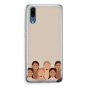 CaseCompany Girls girls girls: Huawei P20 Transparant Hoesje