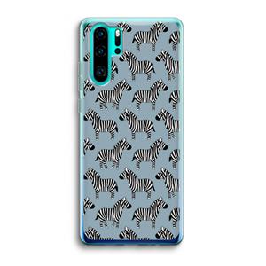 CaseCompany Zebra: Huawei P30 Pro Transparant Hoesje