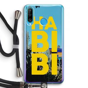 CaseCompany Habibi Majorelle : Huawei P30 Lite Transparant Hoesje met koord