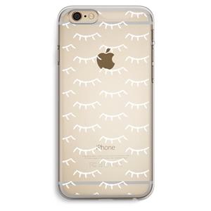 CaseCompany Wimpers: iPhone 6 Plus / 6S Plus Transparant Hoesje