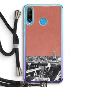 CaseCompany Marrakech Skyline : Huawei P30 Lite Transparant Hoesje met koord