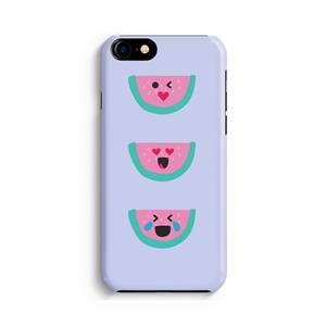 CaseCompany Smiley watermeloen: Volledig Geprint iPhone 7 Hoesje