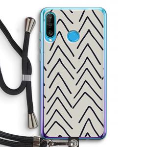 CaseCompany Marrakech Arrows: Huawei P30 Lite Transparant Hoesje met koord