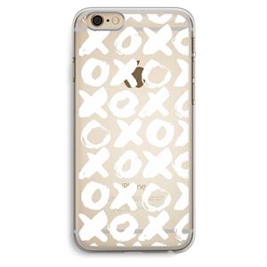 CaseCompany XOXO: iPhone 6 Plus / 6S Plus Transparant Hoesje