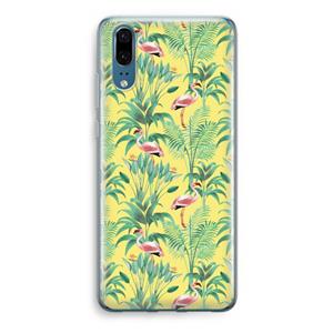 CaseCompany Flamingo party: Huawei P20 Transparant Hoesje