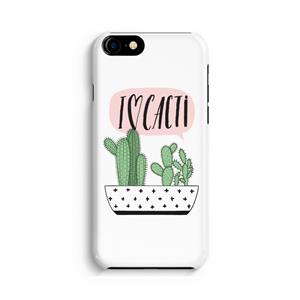 CaseCompany I love cacti: Volledig Geprint iPhone 7 Hoesje