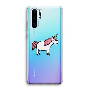 CaseCompany Eenhoorn: Huawei P30 Pro Transparant Hoesje