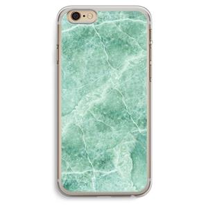 CaseCompany Groen marmer: iPhone 6 Plus / 6S Plus Transparant Hoesje