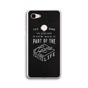 CaseCompany Life: Google Pixel 3 XL Transparant Hoesje