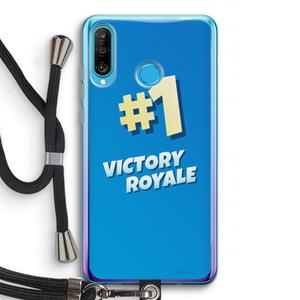 CaseCompany Victory Royale: Huawei P30 Lite Transparant Hoesje met koord