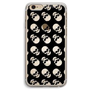CaseCompany Musketon Skulls: iPhone 6 Plus / 6S Plus Transparant Hoesje