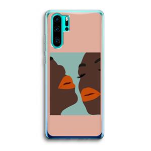 CaseCompany Orange lips: Huawei P30 Pro Transparant Hoesje