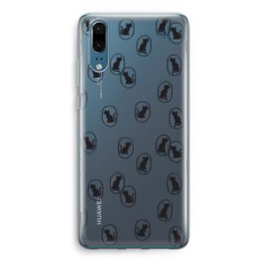 CaseCompany Miauw: Huawei P20 Transparant Hoesje