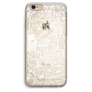 CaseCompany Vexx Mixtape #2: iPhone 6 Plus / 6S Plus Transparant Hoesje