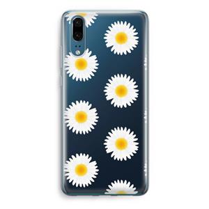 CaseCompany Margrietjes: Huawei P20 Transparant Hoesje