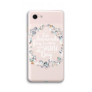 CaseCompany Diamonds: Google Pixel 3 XL Transparant Hoesje