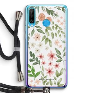 CaseCompany Botanical sweet flower heaven: Huawei P30 Lite Transparant Hoesje met koord