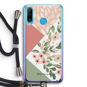 CaseCompany Sweet heaven geometrics: Huawei P30 Lite Transparant Hoesje met koord