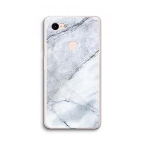 CaseCompany Witte marmer: Google Pixel 3 XL Transparant Hoesje