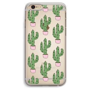 CaseCompany Cactus Lover: iPhone 6 Plus / 6S Plus Transparant Hoesje