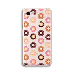 CaseCompany Donuts: Google Pixel 3 XL Transparant Hoesje