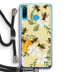 CaseCompany No flowers without bees: Huawei P30 Lite Transparant Hoesje met koord