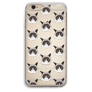 CaseCompany It's a Purrr Case: iPhone 6 Plus / 6S Plus Transparant Hoesje