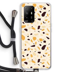 CaseCompany Terrazzo N°13: Oppo A95 5G Transparant Hoesje met koord