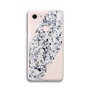 CaseCompany Gespikkelde marmer: Google Pixel 3 XL Transparant Hoesje