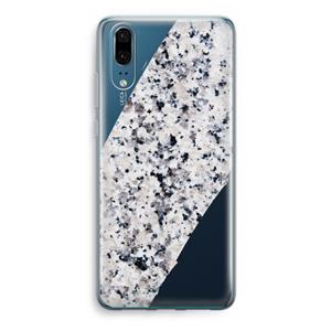 CaseCompany Gespikkelde marmer: Huawei P20 Transparant Hoesje