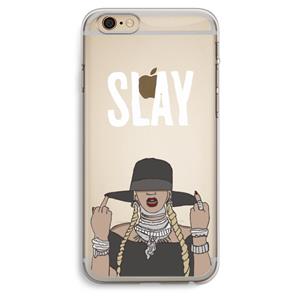 CaseCompany Slay All Day: iPhone 6 Plus / 6S Plus Transparant Hoesje
