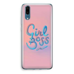 CaseCompany Girl boss: Huawei P20 Transparant Hoesje