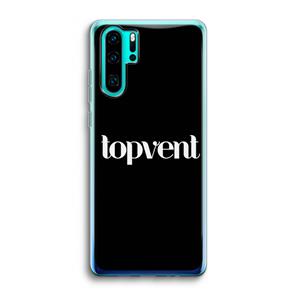 CaseCompany Topvent Zwart: Huawei P30 Pro Transparant Hoesje